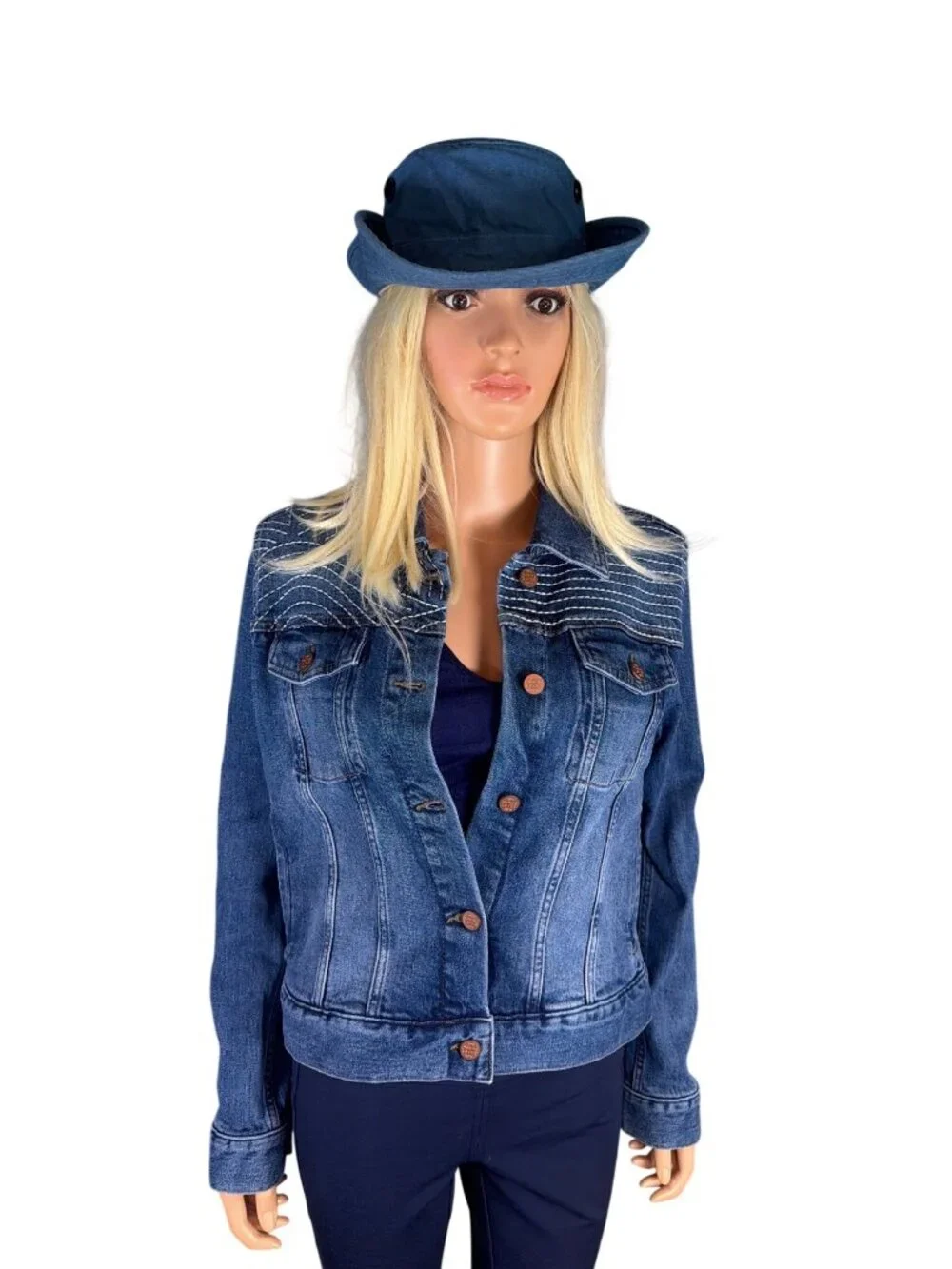 NWT Tilley T3 Wanderer Bucket Hat Blue Large 7.5cm  MSRP$99.00